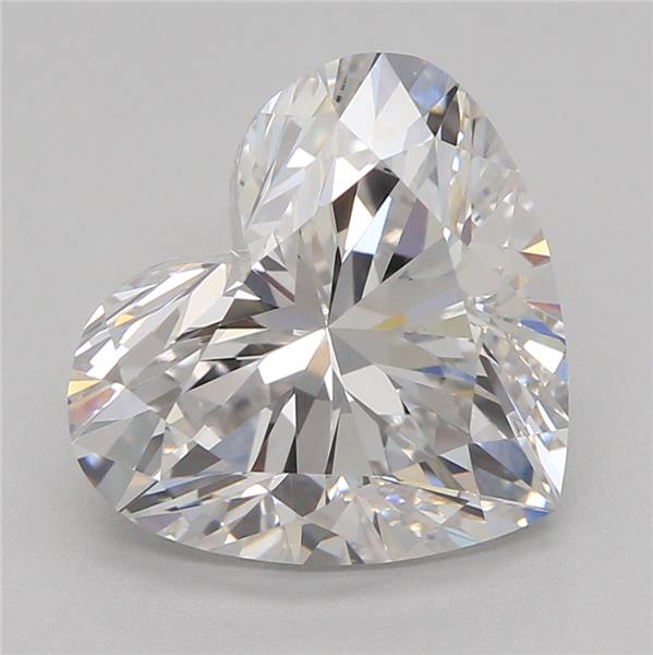2.03 Carat Heart Shape Lab Grown Diamond F Color VVS2 Clarity Very Good Cut