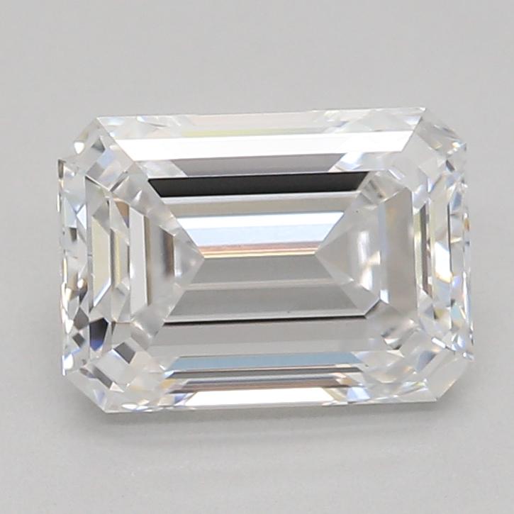 1.01 Carat Emerald Shape Lab Grown Diamond D Color VS1 Clarity Very Good Cut