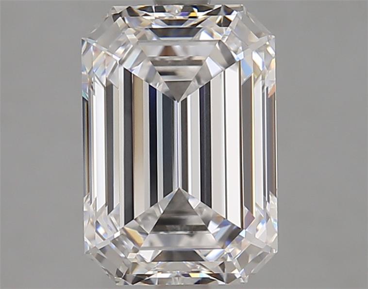 3.13 Carat Emerald Shape Lab Grown Diamond D Color VVS1 Clarity 