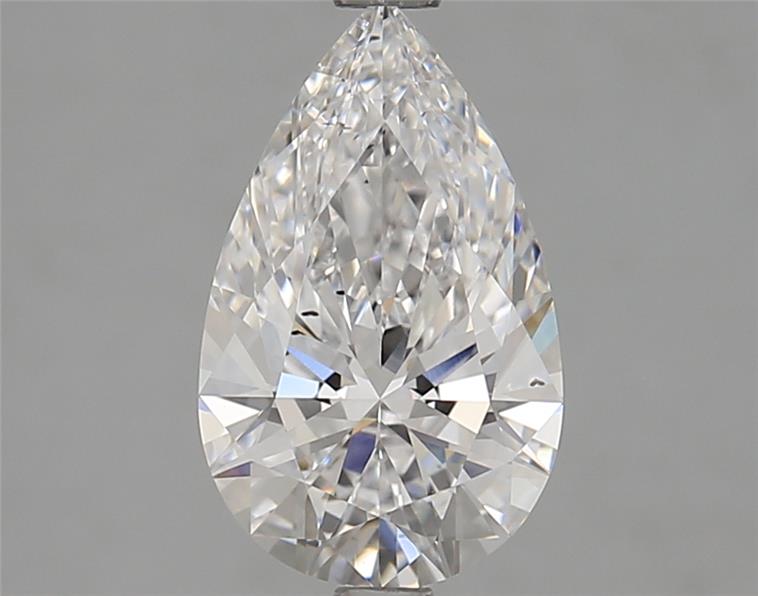 2.07 Carat Pear Shape Lab Grown Diamond E Color SI1 Clarity 