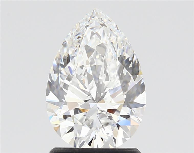 1.50 Carat Pear Shape Lab Grown Diamond E Color SI1 Clarity 