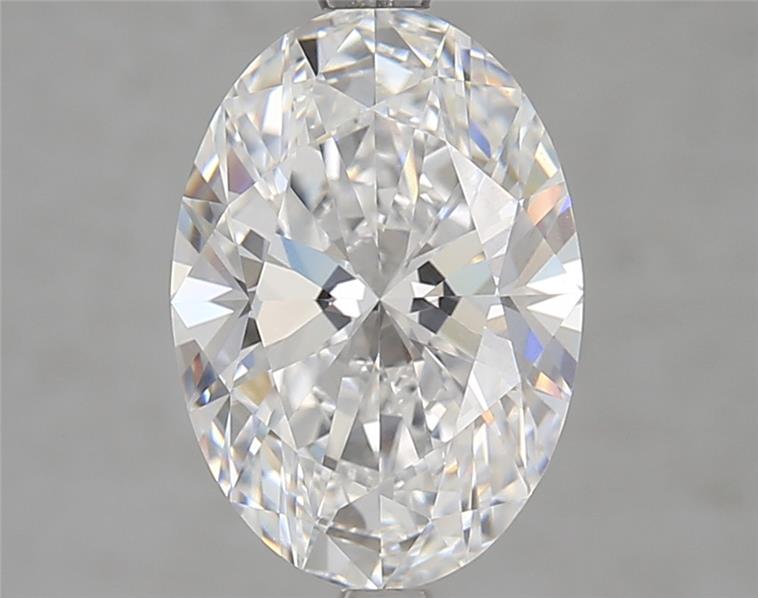 3.00 Carat Oval Shape Lab Grown Diamond D Color VVS1 Clarity 
