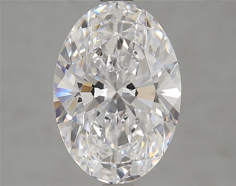 3.01 Carat Oval Shape Lab Grown Diamond D Color VVS2 Clarity 