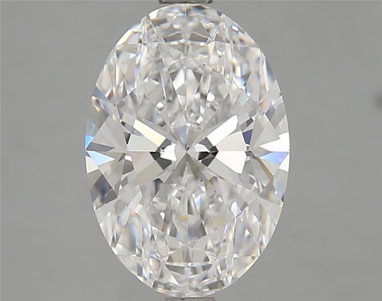 3.02 Carat Oval Shape Lab Grown Diamond D Color VVS2 Clarity 