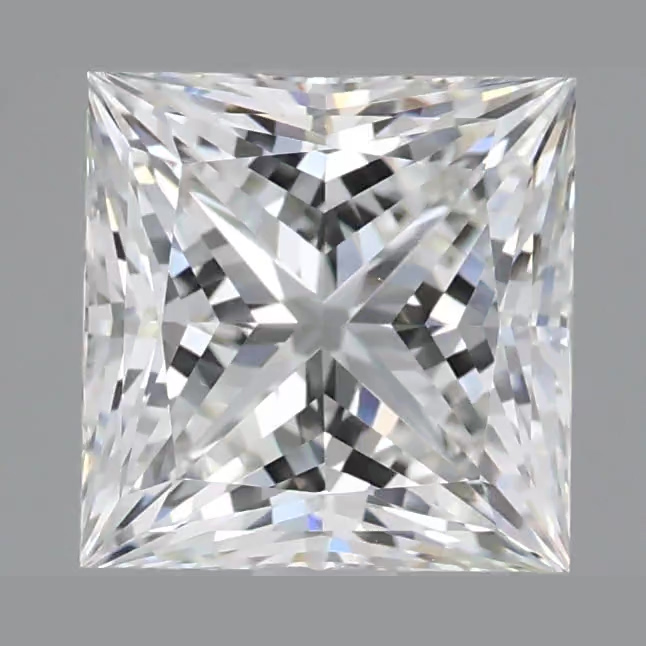 2.05 Carat Princess Shape Lab Grown Diamond F Color VVS1 Clarity 