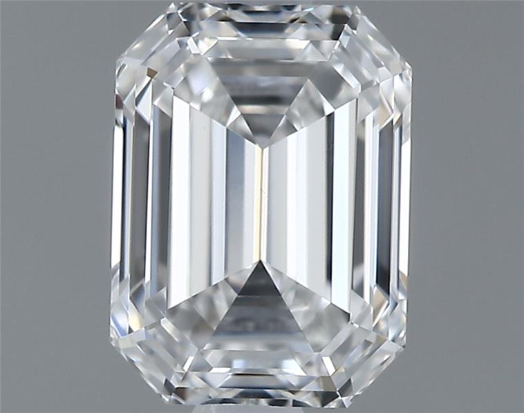 0.71 Carat Emerald Shape Earth Grown Diamond E Color VS1 Clarity 