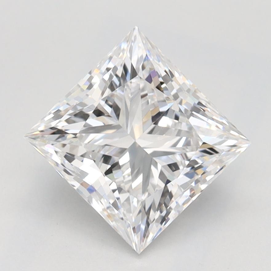 1.61 Carat Princess Shape Lab Grown Diamond D Color VVS1 Clarity 