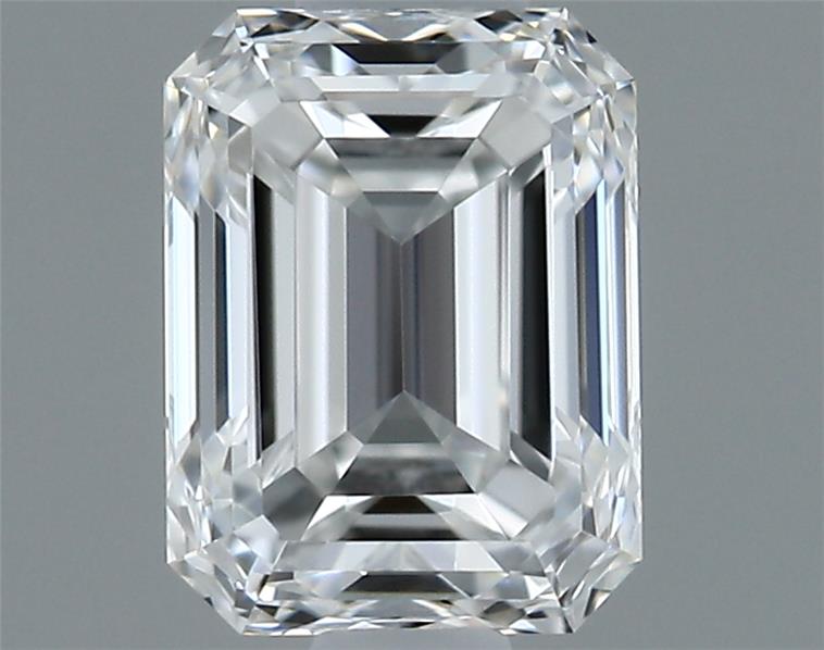 0.52 Carat Emerald Shape Earth Grown Diamond E Color IF Clarity 