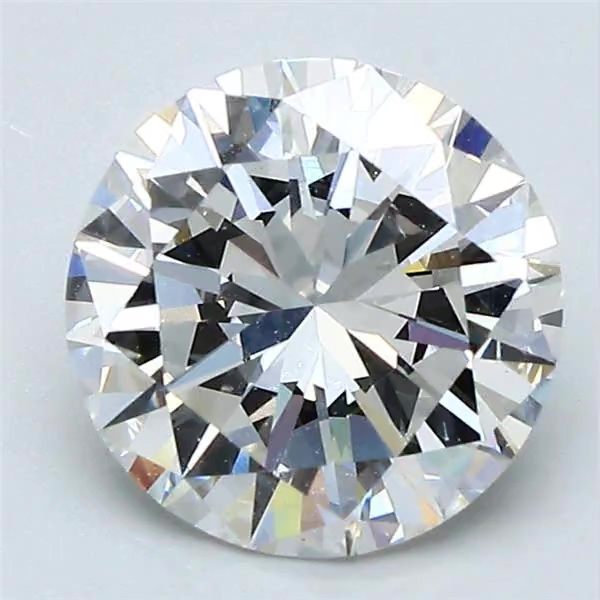2.02 Carat Round Shape Earth Grown Diamond I Color VVS2 Clarity Very Good Cut