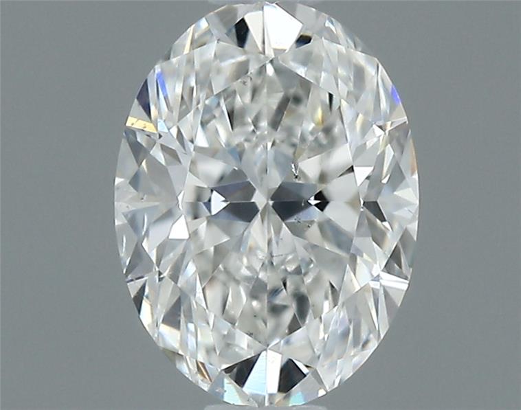 0.50 Carat Oval Shape Earth Grown Diamond F Color SI1 Clarity 