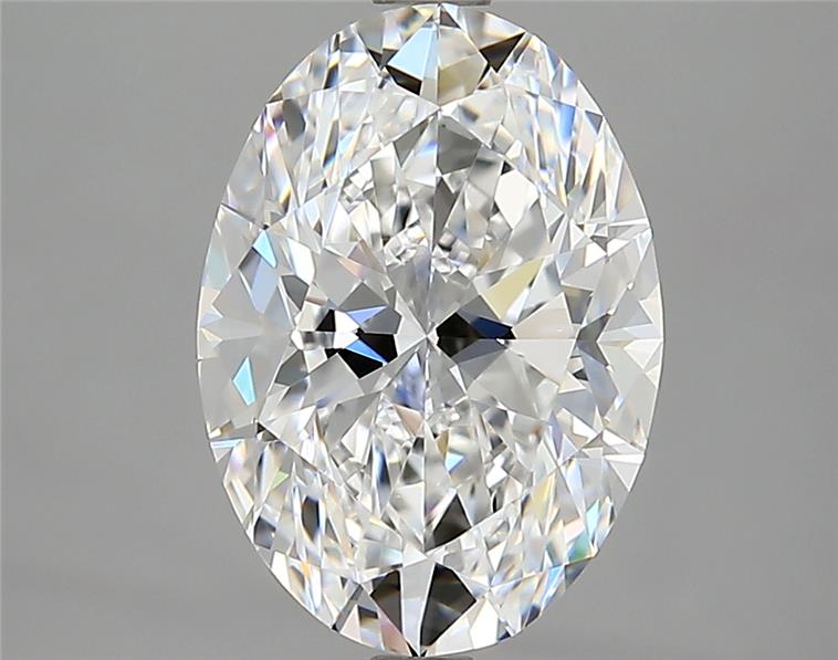 3.01 Carat Oval Shape Earth Grown Diamond D Color IF Clarity 