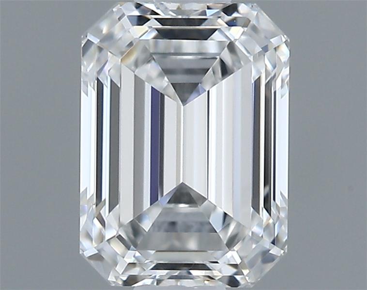 0.51 Carat Emerald Shape Earth Grown Diamond D Color IF Clarity 