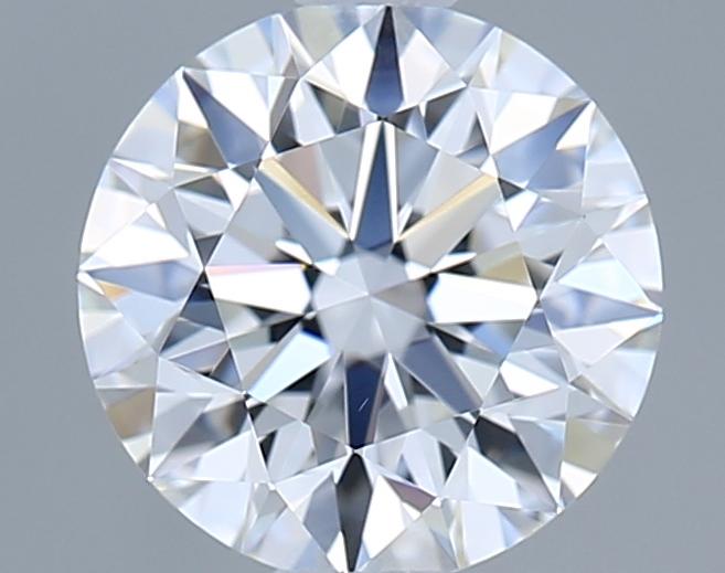 1.06 Carat Round Shape Lab Grown Diamond D Color VVS2 Clarity Excellent/Ideal Cut