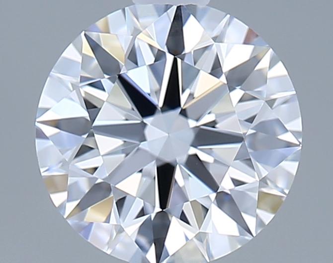 1.07 Carat Round Shape Lab Grown Diamond D Color VVS2 Clarity Excellent/Ideal Cut
