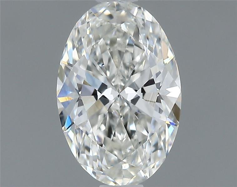 0.76 Carat Oval Shape Earth Grown Diamond H Color VS2 Clarity 